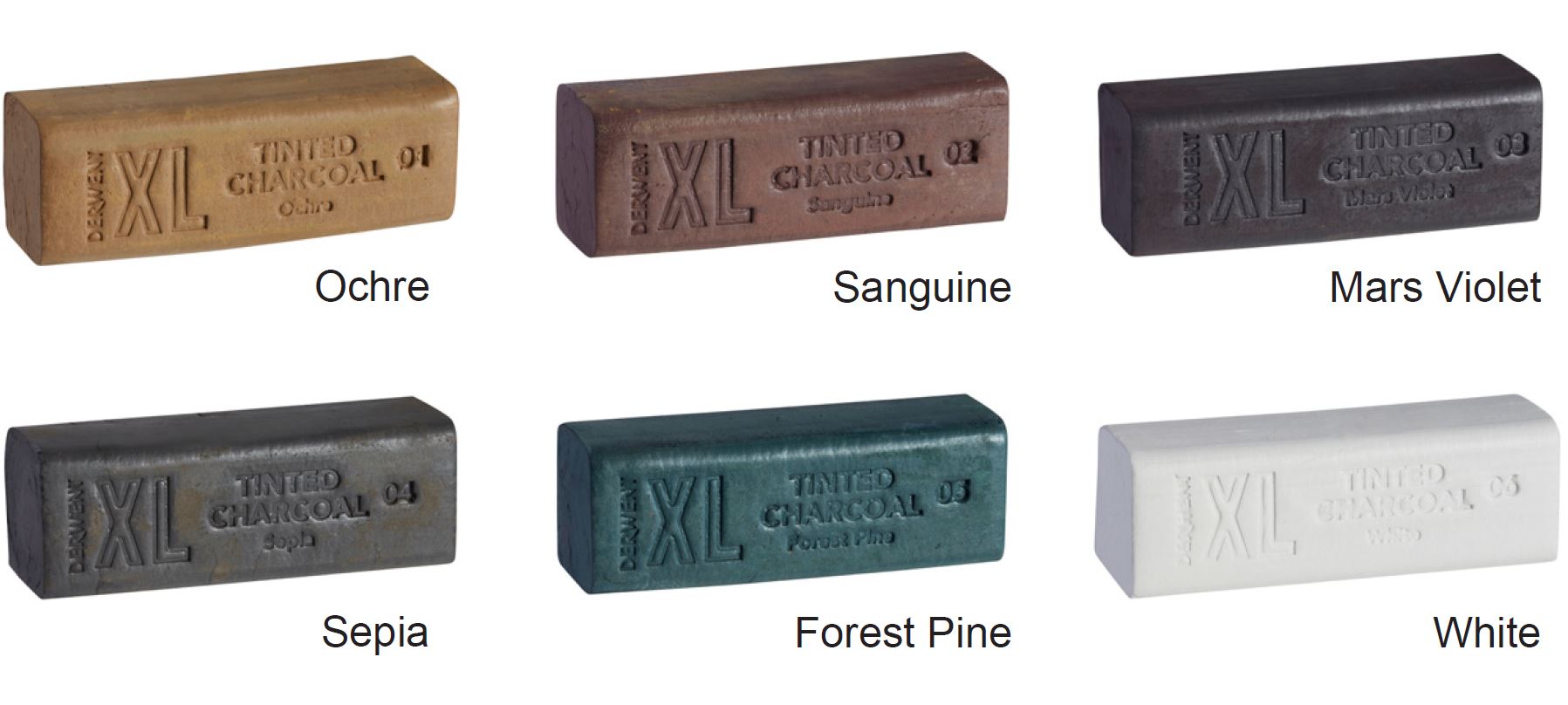 Derwent XL Blocks - Tinted Charcoal