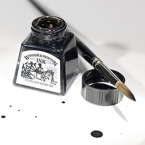 Winsor and Newton Black Indian Ink