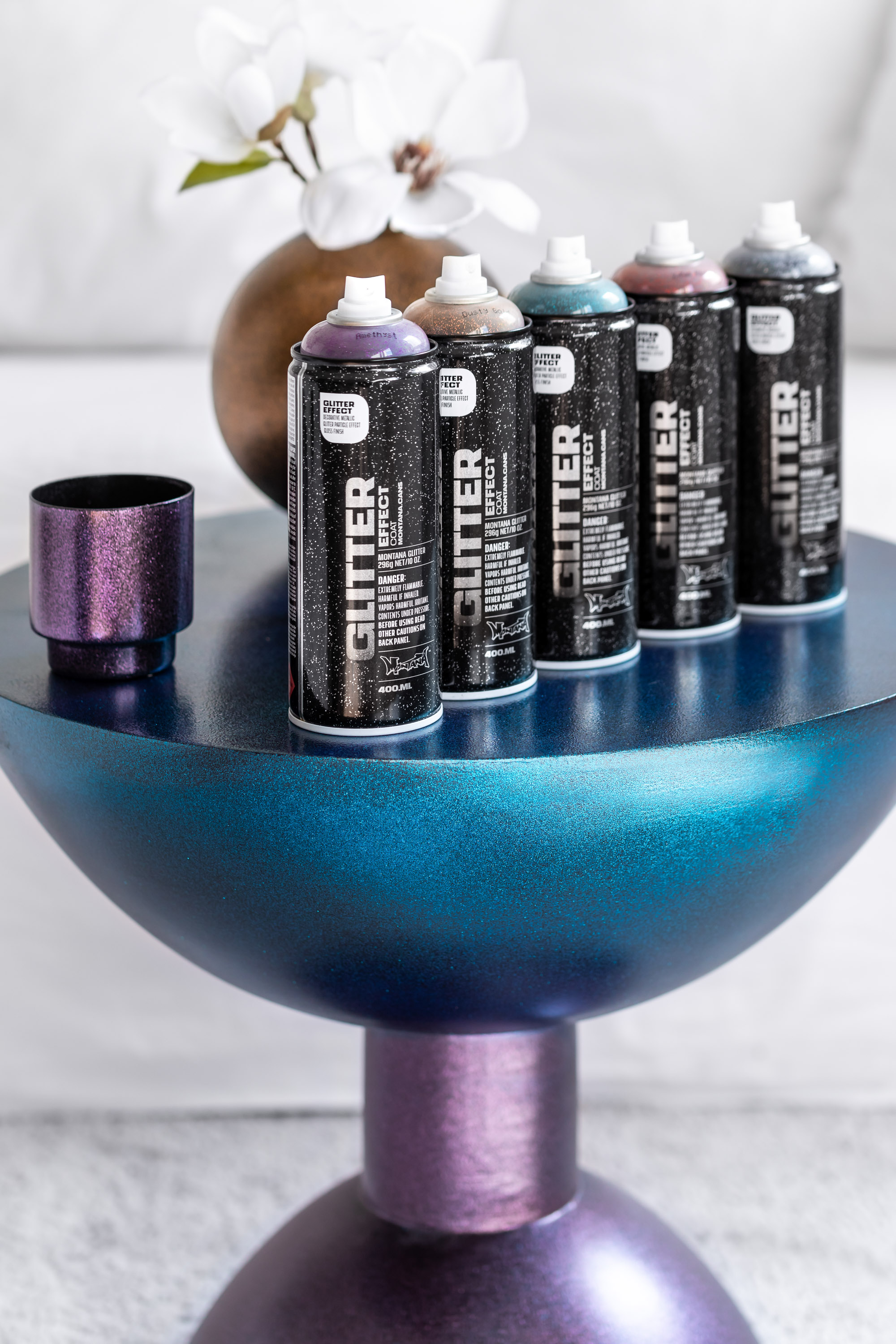 allspraypainted-montanacans-colorful-glitter-effect-vases-17 Montana GLITTER 400ml