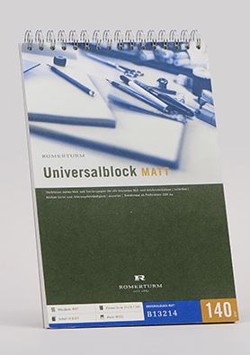 Roemerturm Universalblock Matt 140g