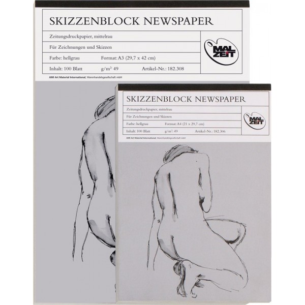 AMI Malzeit Skizzenblock Newspaper