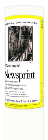30636 Strathmore 300 Newsprint paper Rolle 52g, 91,4cm x 18,29m