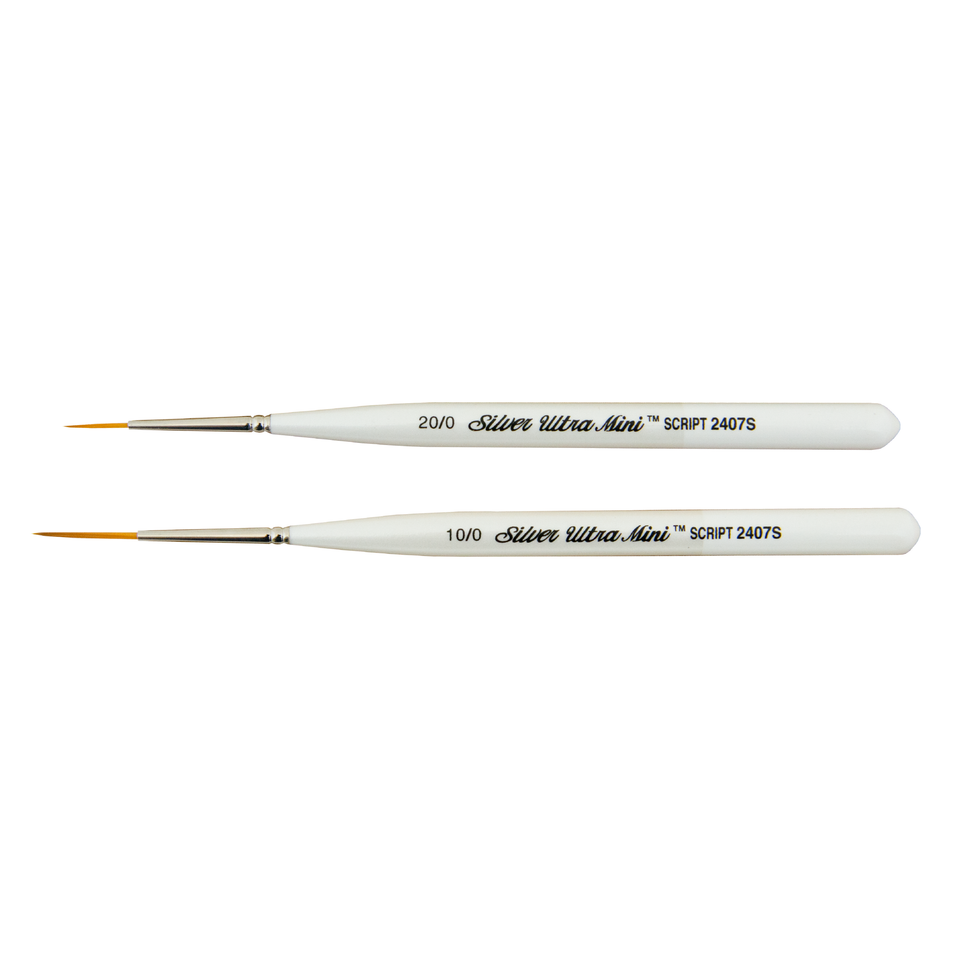 2407S_Ultra_Mini_Script_Liner_brushes-01__84717 Silver Brush Ultra Mini 2407S Script Liner SH