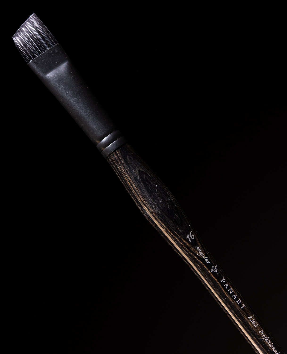 PANART oil brush angle mit verdichtetem Holzgriff 2262