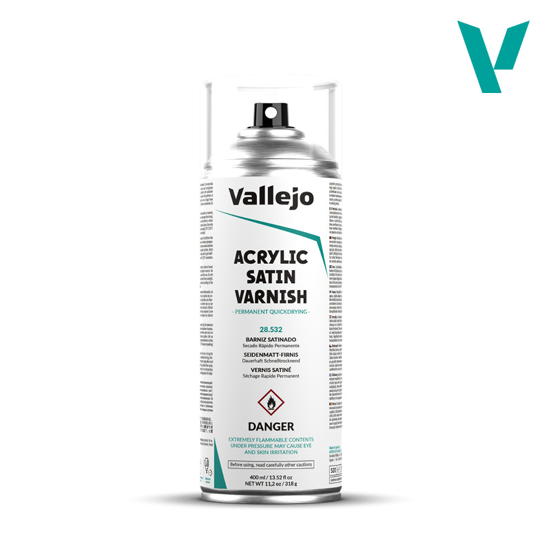 Vallejo Aerosol Satin Varnish 400ml .532