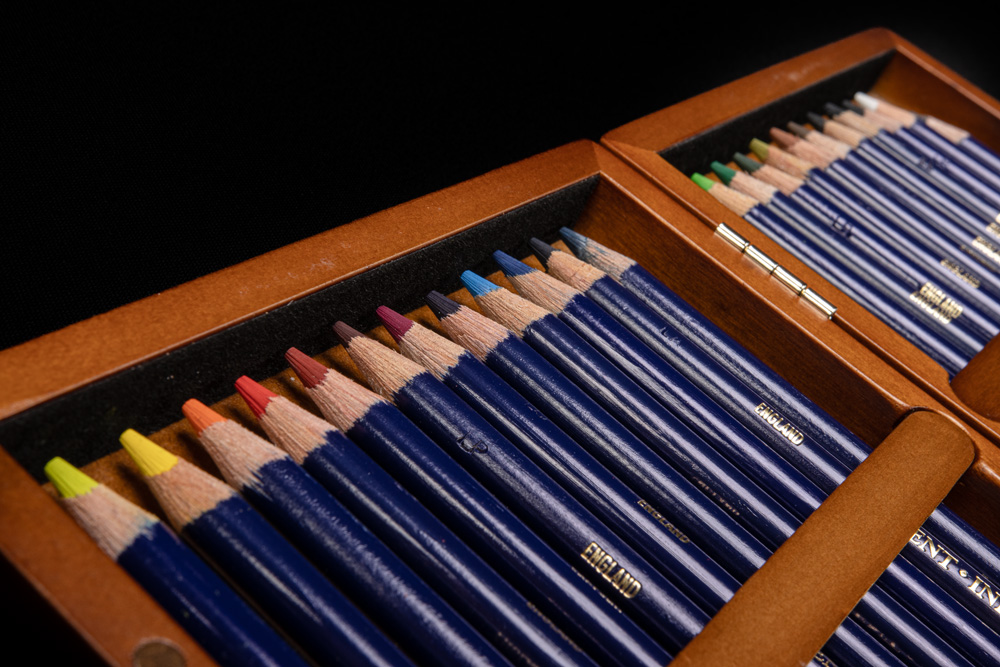 Derwent Inktense Pencils Wooden Box 24