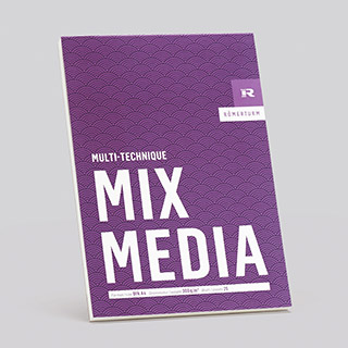 Romerturm MIX MEDIA Block 300g weiß leicht rau