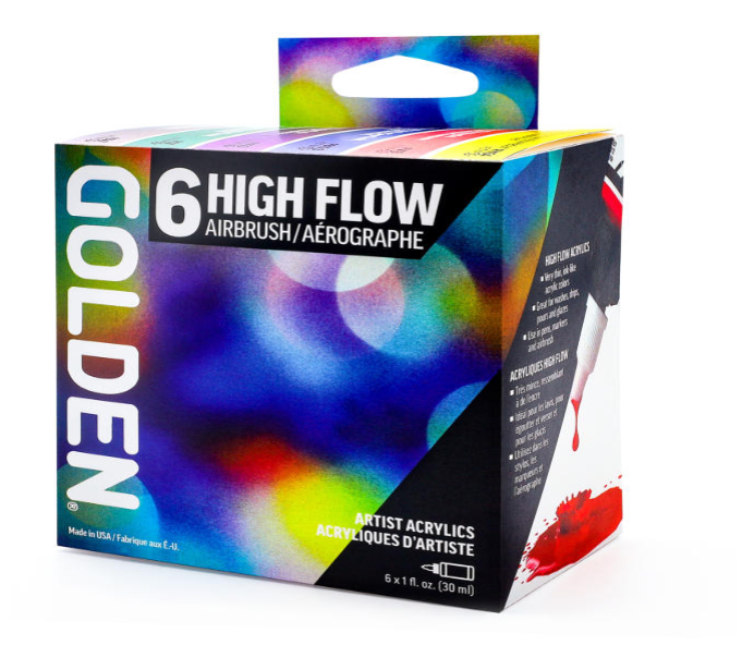 Golden 6 High Flow Airbrush Set 949