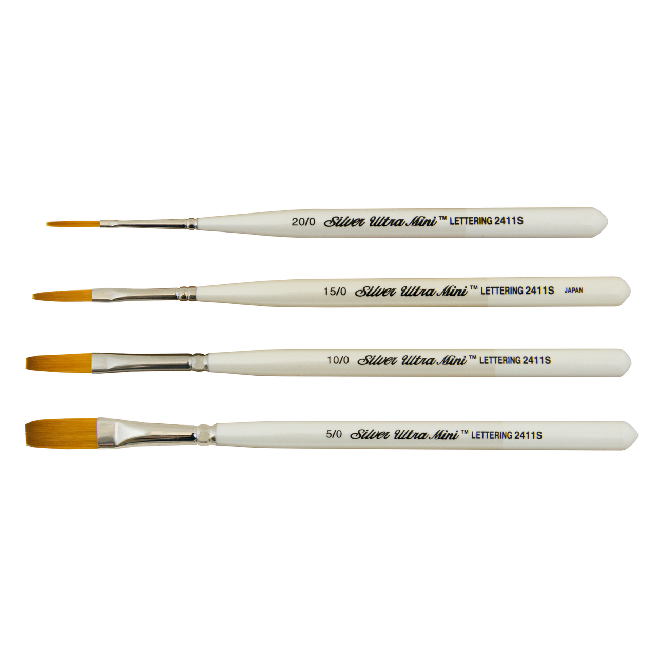 2411S_Ultra_Mini_Lettering_brushes-01__90885 Silver Brush Ultra Mini 2411S Lettering SH